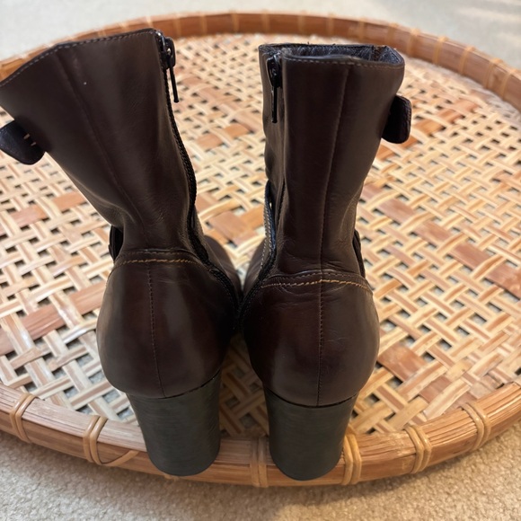 Clarks Leather Heeled Booties - Picture 5 of 7